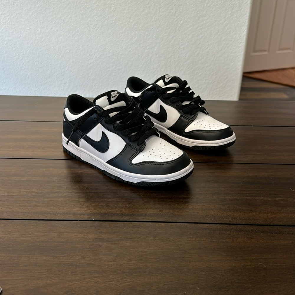 Brand New Nike Panda Dunk Low Size 6Y and also known as 7.5 Women’s